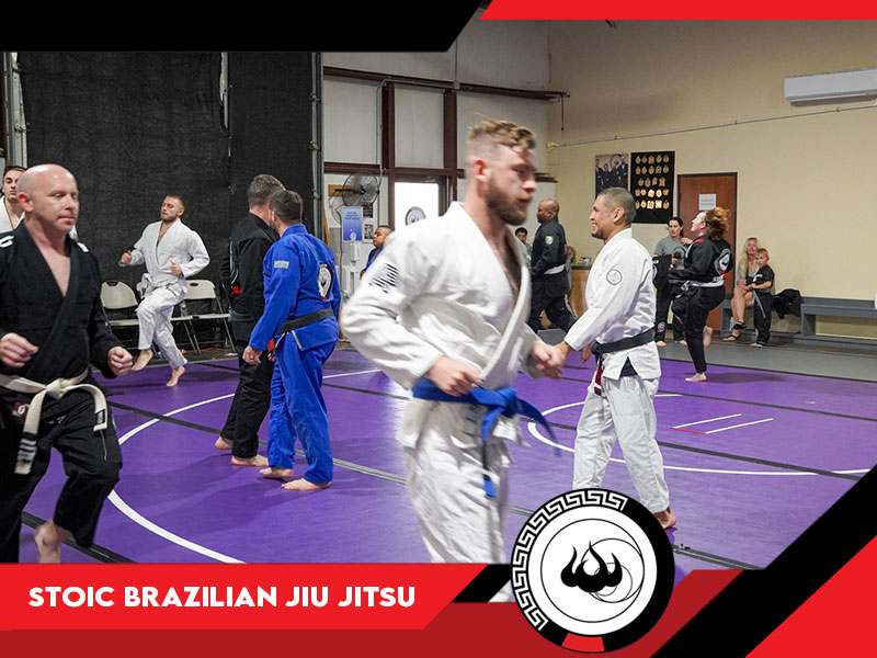 Training Partner's doing a warm-up for Brazilian Jiu Jitsu class